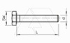 Болт 342 M10X60 G с шестигранной головкой М10х60мм, гальван. оцинк. от интернет-магазина amperkin.by