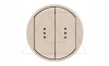 Celiane - Лицевая панель для выключателя двойного с индикацией слоновая кость