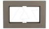 Rita - Рамка двойной розетки, дымчатый