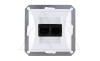 OPAL - Розетка 2xRJ-45 UTP кат.5e, белый