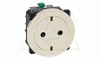 Celiane - Розетка 2P+E, с плоской лицевой панелью, пруж. зажимы, защ. шторки, слоновая кость от интернет-магазина amperkin.by