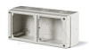 Бокс навесной M150 для встраиваемых разъемов уст. 2x 136x125, 328x150x115mm, IP66, серия DOMINO от интернет-магазина amperkin.by