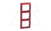 Galea Life - Рамка Metallic на 3 поста вертикальная, Magic Red от интернет-магазина amperkin.by