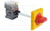 Выкл. нагрузки OT40F3HY5X6ST1, 40A 3P с желто-красной выносной блок. рукояткой на 3 замка OHYS2AJ IP65 и осью OXS6X120