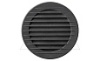 Решетка вентиляционная с сеткой круглая для отверстия Ø100мм, внешний Ø128мм, пластик, графит от интернет-магазина amperkin.by