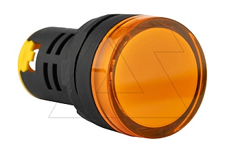 Индикатор светодиодный моноблочный AD116-22DS, желтый, LED 110VAC/DC, IP65, 22mm