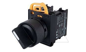 Переключатель PB3E, черный, 0-I, фиксация, 1NO, 6A 230VAC/24VDC, без подсветки, 22mm, IP65