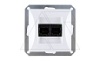 OPAL - Розетка 2xRJ-45 UTP кат.5e, белый от интернет-магазина amperkin.by