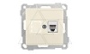 21 - Розетка телефонная 1хRJ-12, сл.кость от интернет-магазина amperkin.by