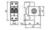 Разрядник V50-1+NPE-280, 2P, It(10/350)=25кА, It(8/20)=80кА, Up=1.3кВ, B+C от интернет-магазина amperkin.by