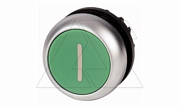 Кнопка зеленая Titan M22-D-G-X1, надпись 1, IP67
