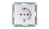 OPAL - Розетка 2P+E, со шторками, белый от интернет-магазина amperkin.by