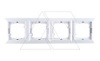 OPAL - Рамка 4 поста, белый от интернет-магазина amperkin.by