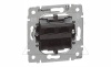 Galea Life - Розетка RJ45 кат. 5е UTP-2 коннектора, монтаж на винтах