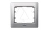 Galea Life - Рамка Metallic на 1 пост, Brushed Aluminium от интернет-магазина amperkin.by