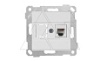 Rita - Розетка телефонная 1хRJ-12, белый от интернет-магазина amperkin.by