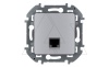Inspiria - Розетка 1хRJ-45 UTP CAT5E (алюминий)
