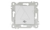 Rita - Выключатель промежуточный, пруж. зажимы, белый