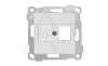 Rita - Адаптер для разъемов Keystone, одинарный, белый