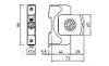 Разрядник V20-1-280, 1P, Un=230В, Imax=40кА, Up<1.3кВ, класс С от интернет-магазина amperkin.by