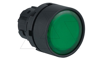 Головка кнопки PB3E, плоская, зеленая, с фиксацией, с подсветкой, 22mm, IP65