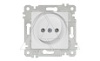 Rita - Розетка 2P, защ. шторки, белый от интернет-магазина amperkin.by