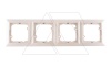 OPAL - Рамка 4 поста, бежевый