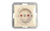 OPAL - Розетка 2P+E, со шторками, бежевый от интернет-магазина amperkin.by