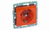Valena - Розетка 2P+E нем. стд., оранжевая от интернет-магазина amperkin.by